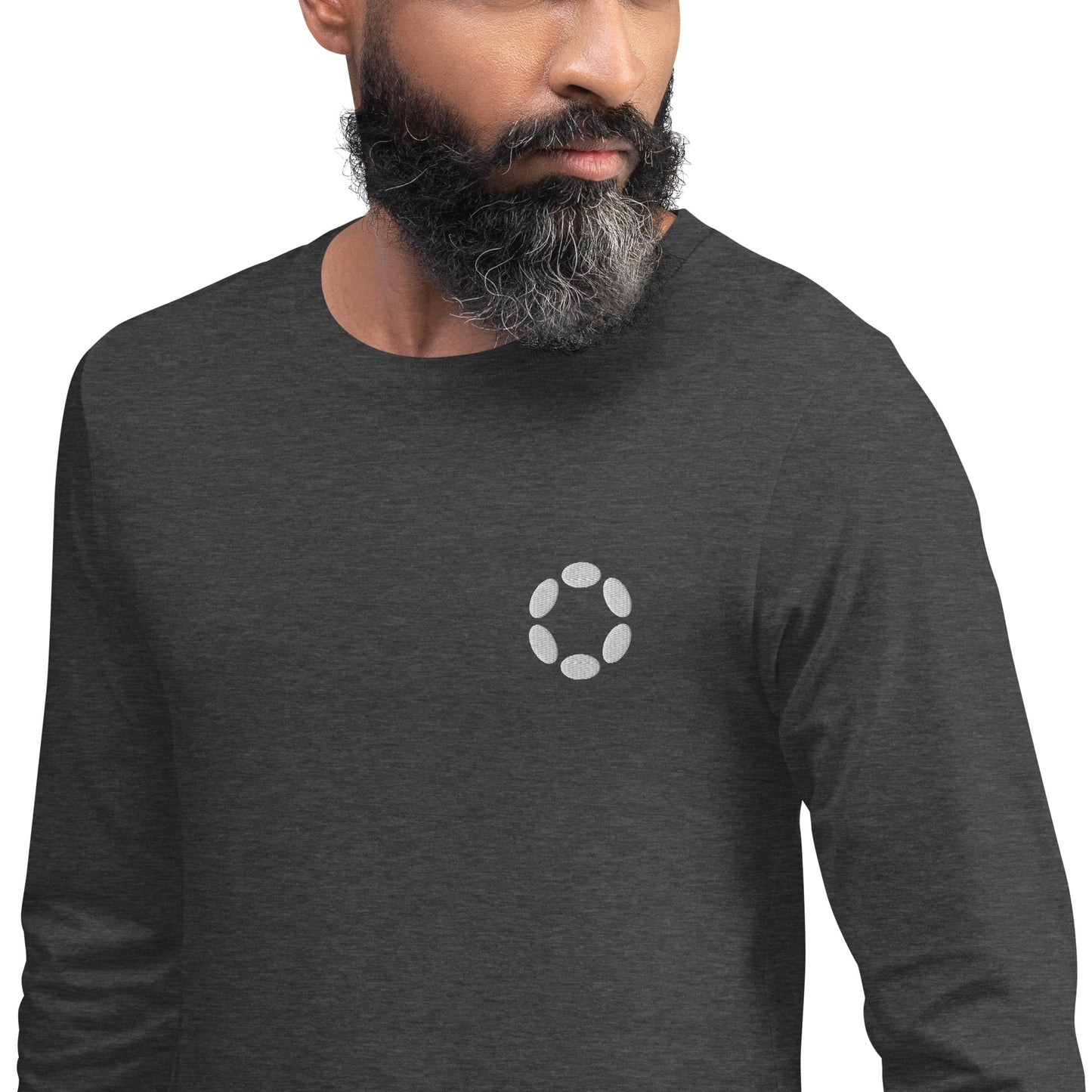 Polkadot Embroidery - Unisex Long Sleeve Tee