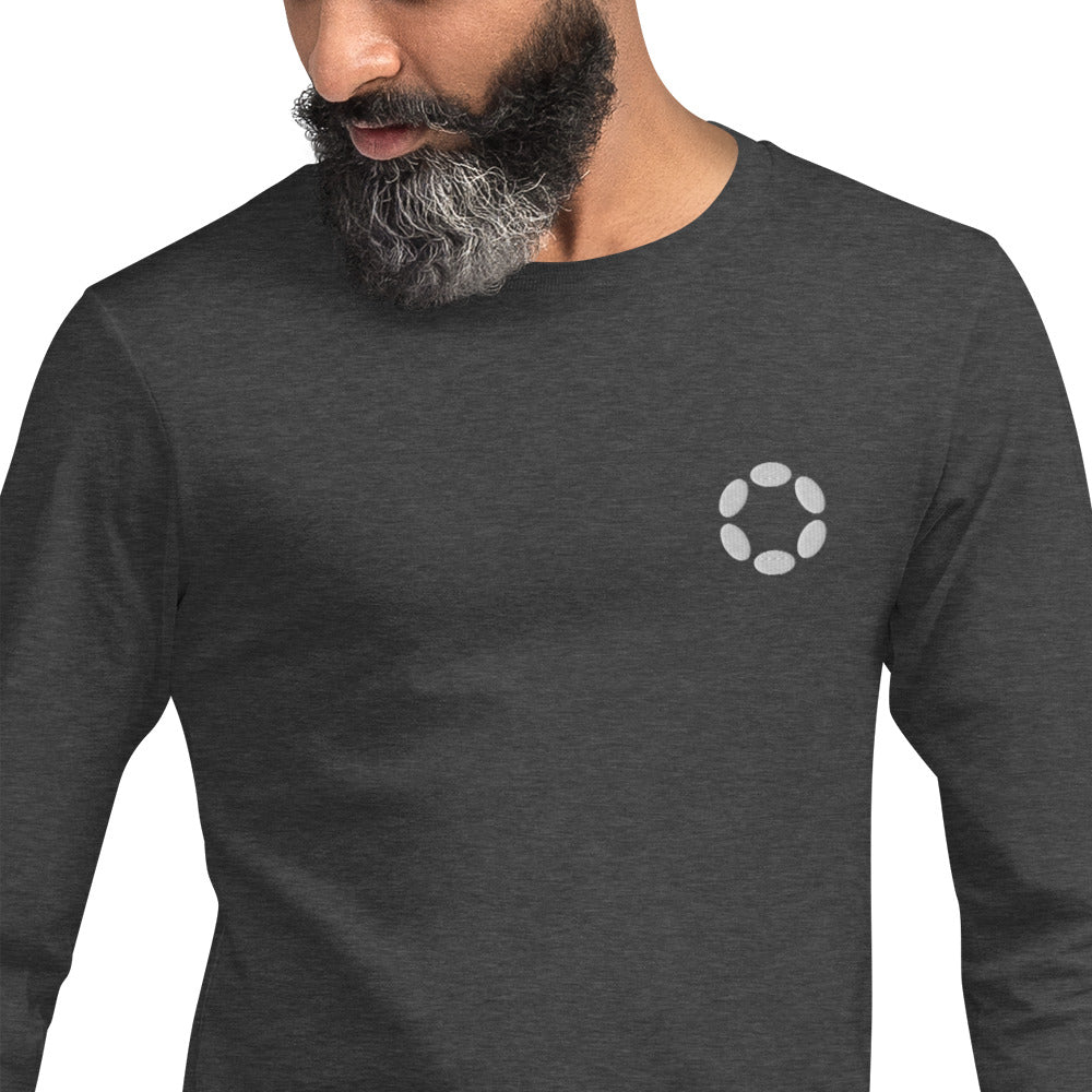 Polkadot Embroidery - Unisex Long Sleeve Tee