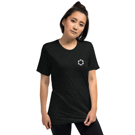 Polkadot Embroidery - Unisex Charcoal Tee