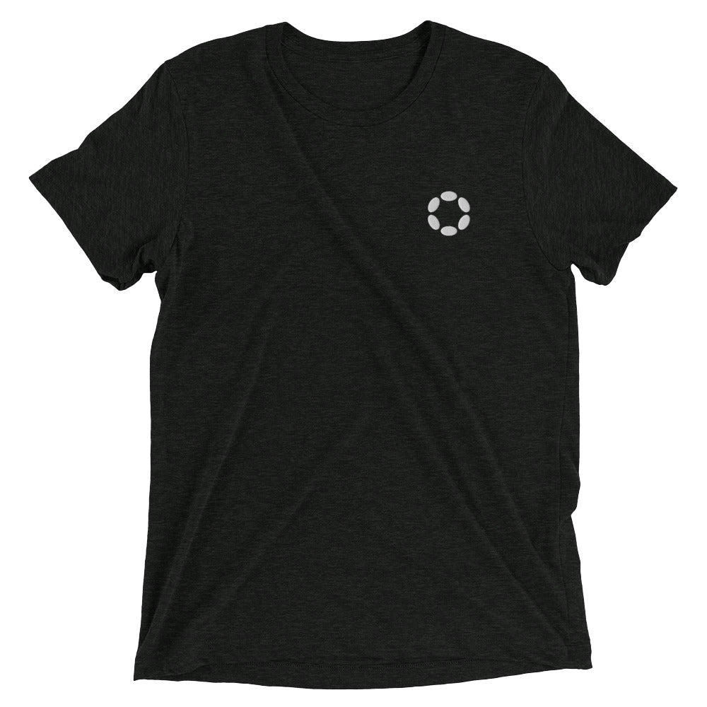 Polkadot Embroidery - Unisex Charcoal Tee