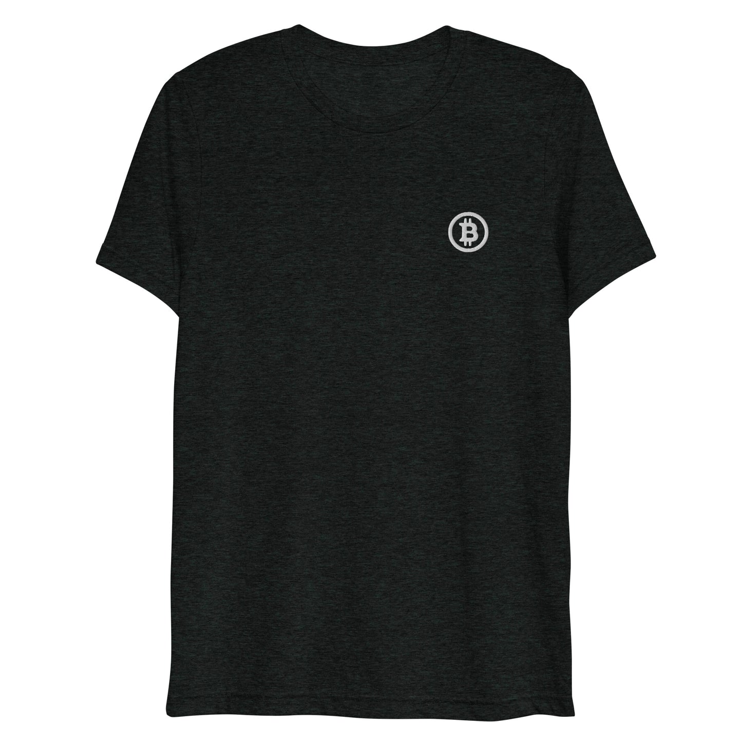 Bitcoin Embroidery - Unisex Charcoal Tee