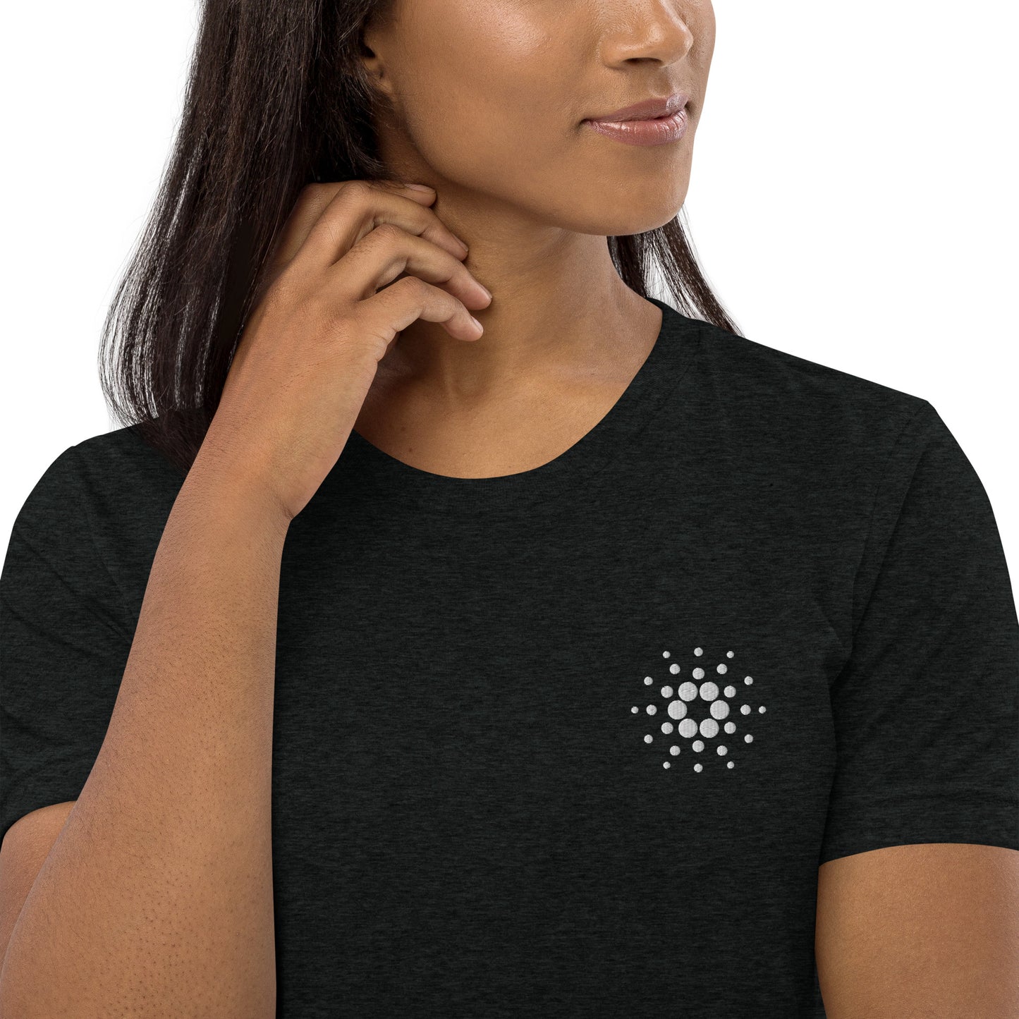 Cardano Embroidery - Unisex Charcoal Tee